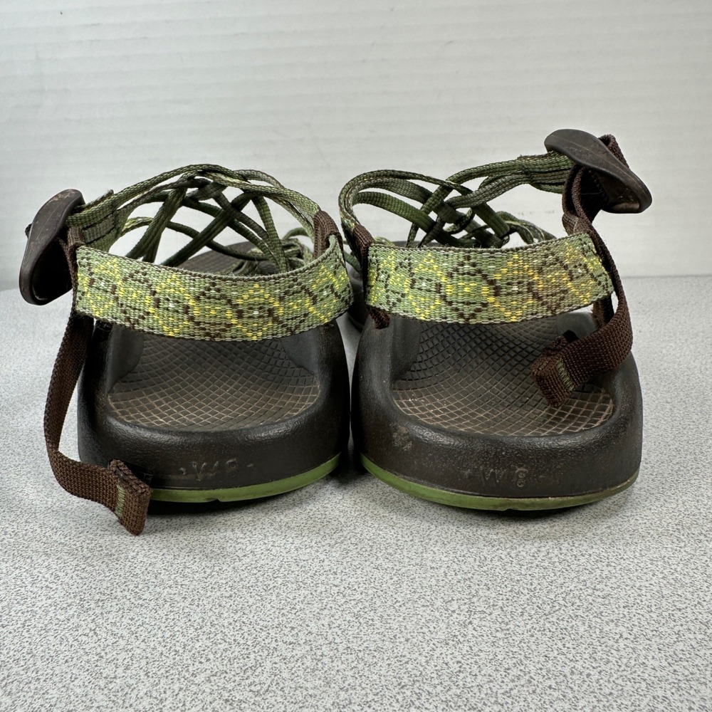 Chaco Women's 8 ZX/2 Classic Sandals Green Brown Strappy Hiking J105702 - Picture 4 of 7